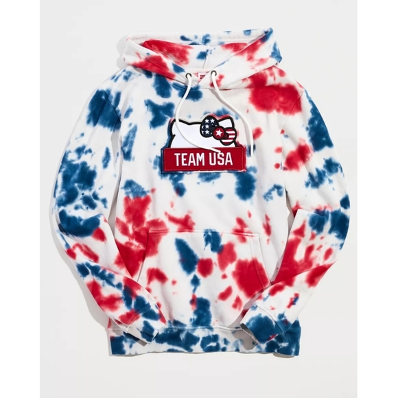 Urban Outfitters ×   Hello Kitty X Team USA Tie-Dye Hoodie Sweatshirt - Picture 5 of 6